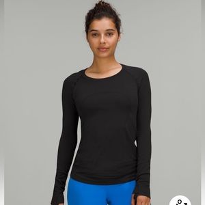 Lululemon - size 6 - Swiftly tech long sleeve shirt- black
